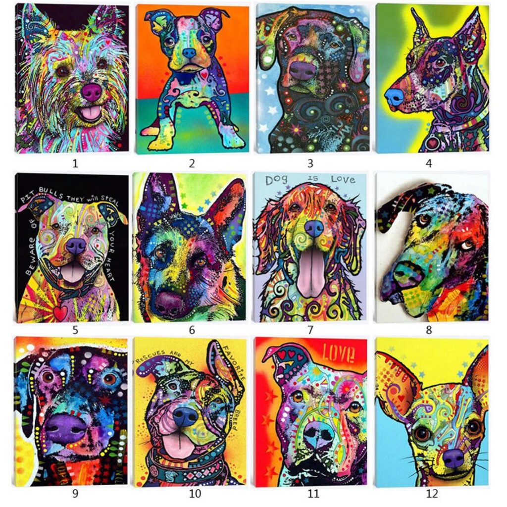 Crystal Rhinestone Embroidery Paintings Pictures Cross Stitch Arts Craft Canvas Wall Decor Rando DIY 5D Diamond Painting by Number Kits for Kids & Adults Beginner Full Drill 11.8x15.7 Wolves 