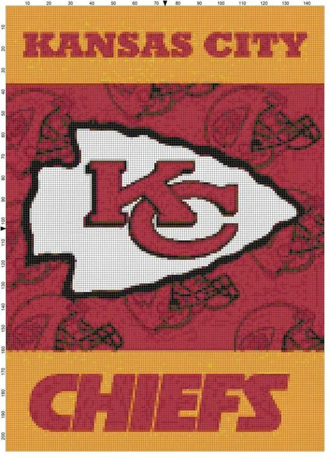 Cross Stitch Patterns For Fans Of The Kansas City Chiefs - Stitching Jules