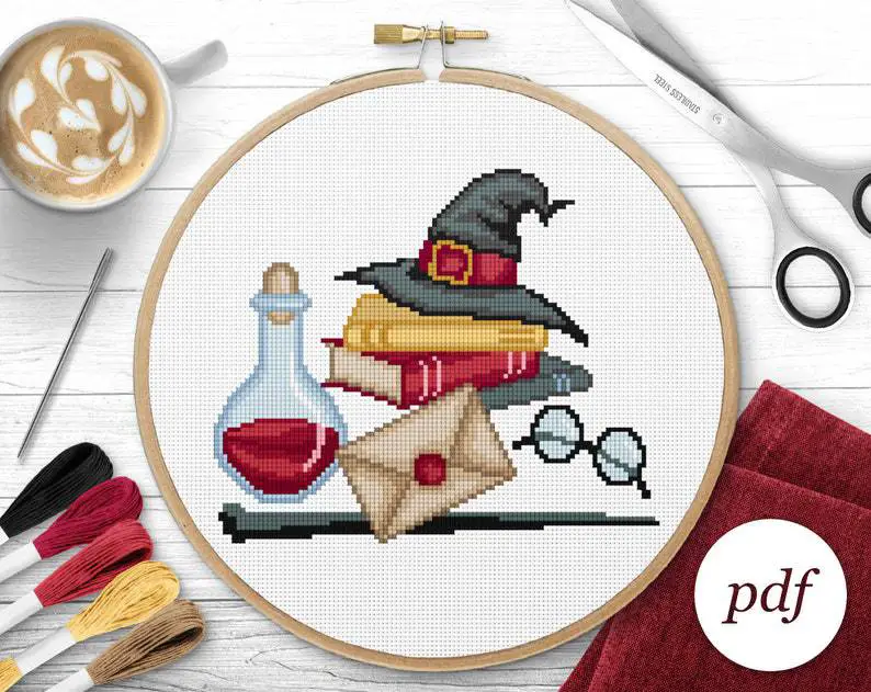 Harry Potter - Houses banners - Digital Cross Stitch Pattern